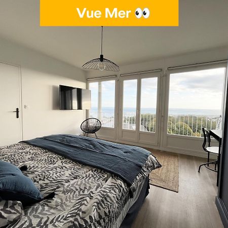 Nouveau! Appartement Vue Mer 180° Et Place Parking Breszt Kültér fotó