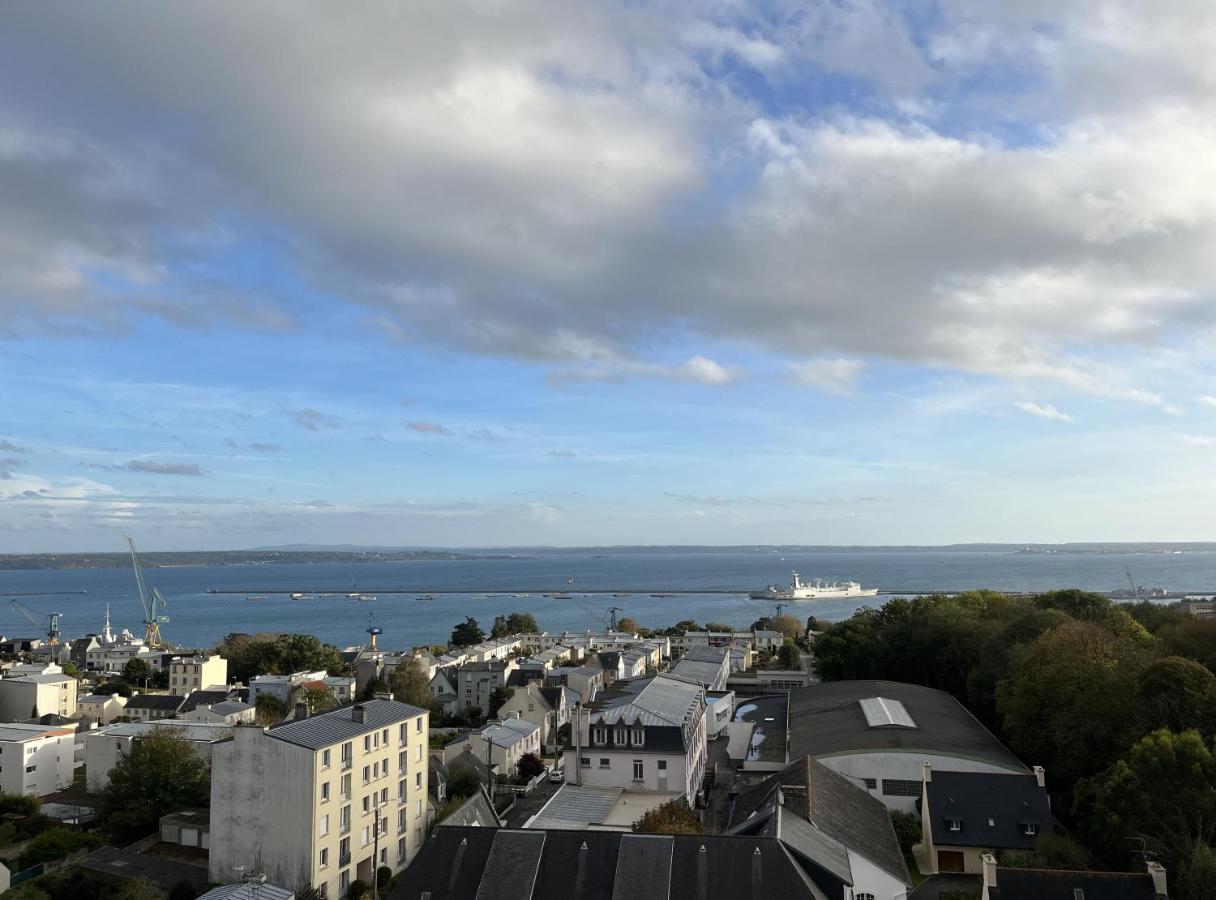 Nouveau! Appartement Vue Mer 180° Et Place Parking Breszt Kültér fotó