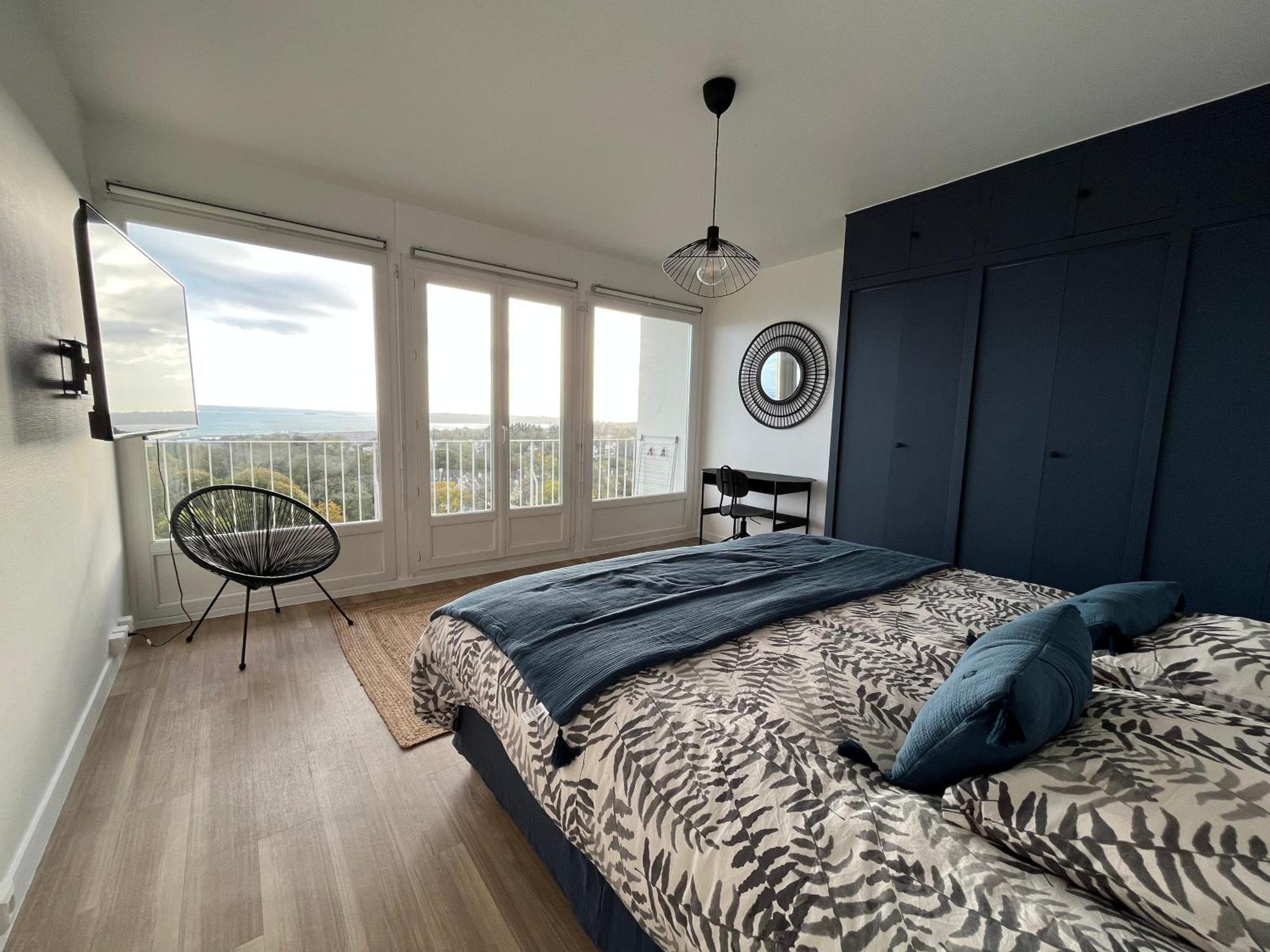 Nouveau! Appartement Vue Mer 180° Et Place Parking Breszt Kültér fotó